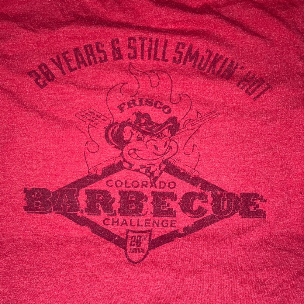 28th Annual Frisco Colorado‎ Barbecue Challenge Red Tee Small